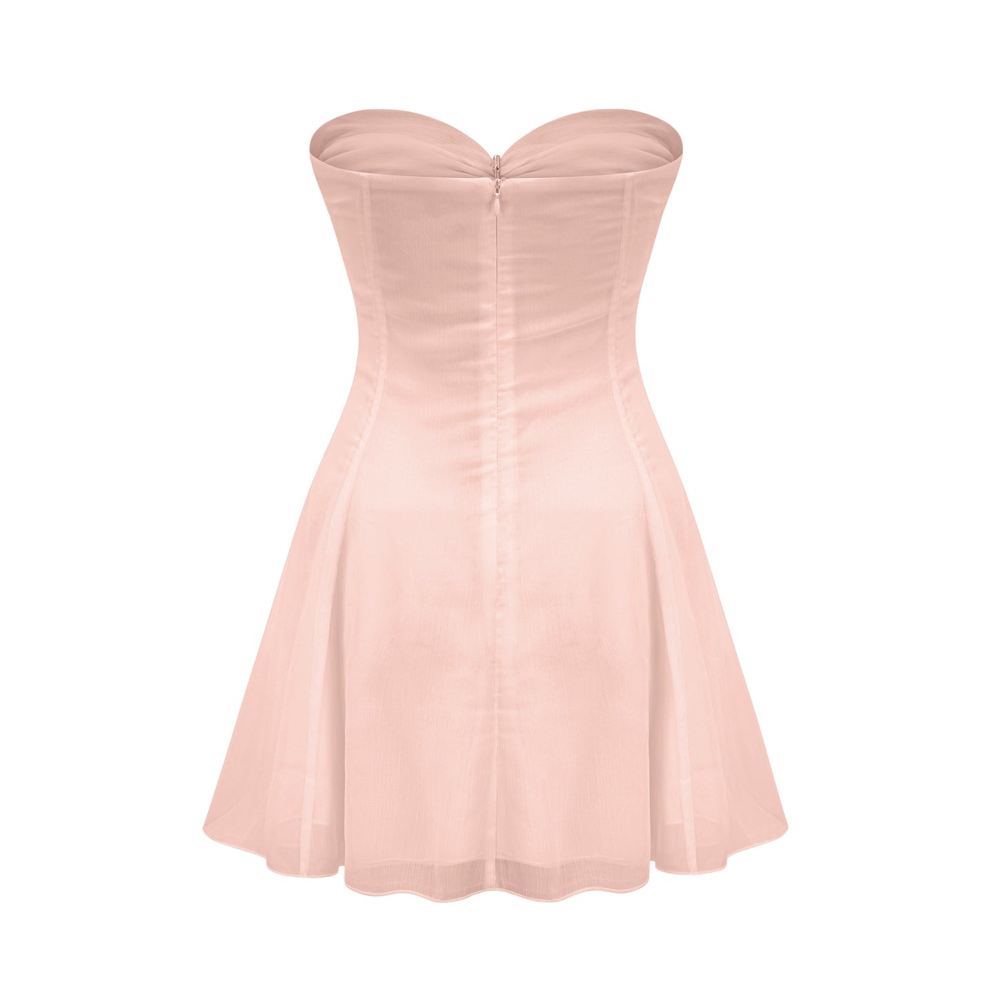 Émilienne cut-out pleated off-shoulder mini dress