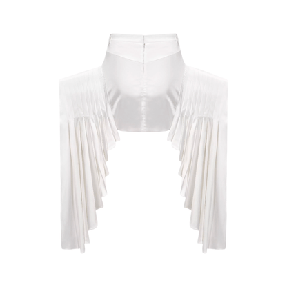 Karina layered-hemline mini skirt