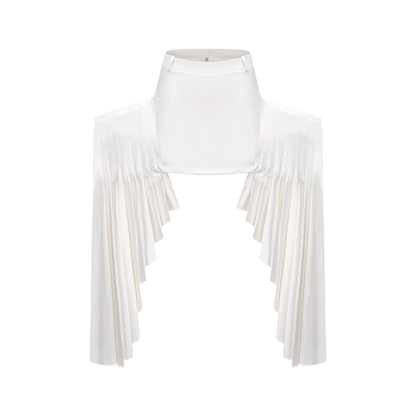 Karina layered-hemline mini skirt