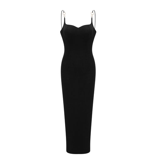Ailbhe black bustier midi dress (US Only)