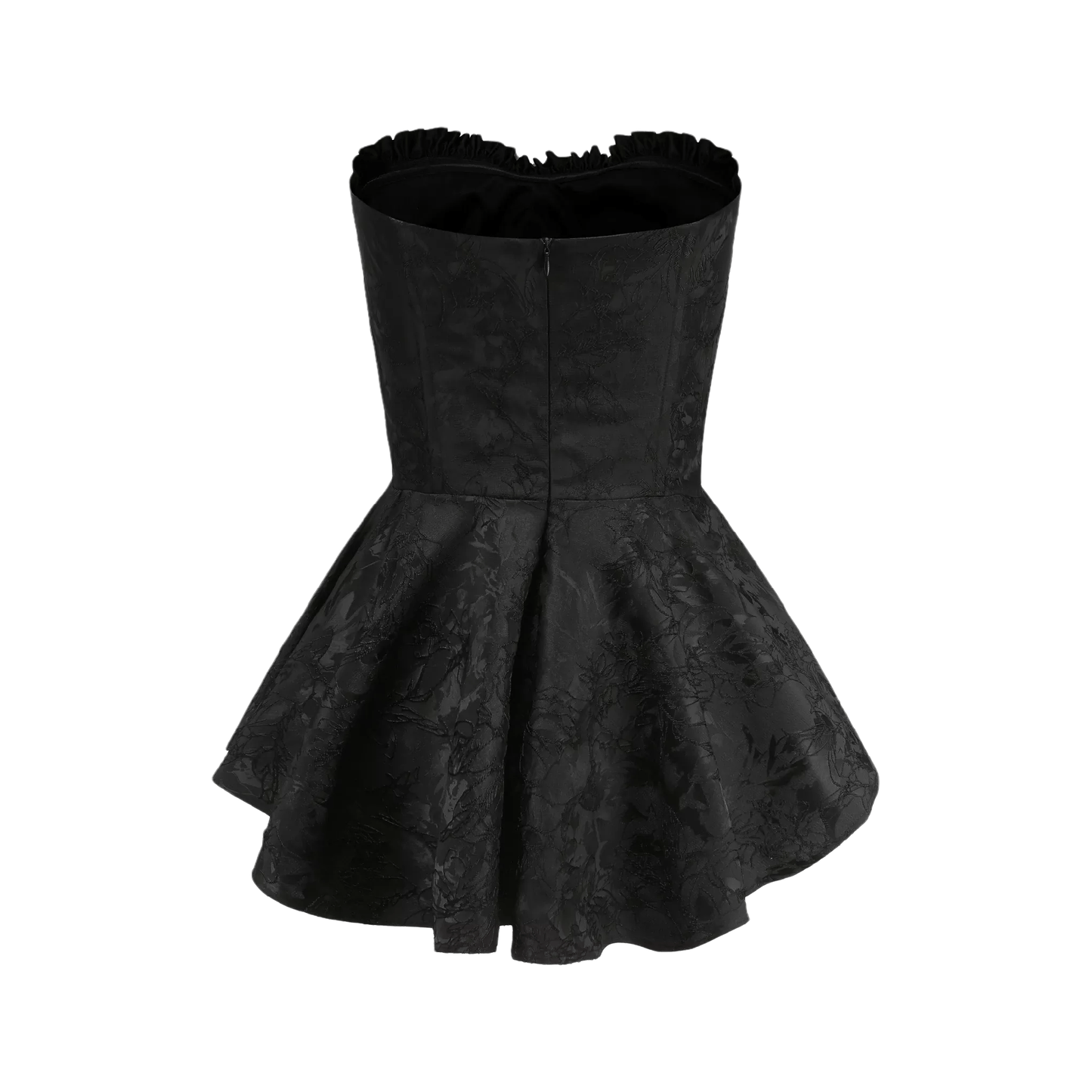 Airina lace-embroidered flared mini dress
