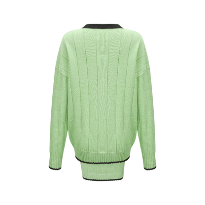 As If It's Your Last-green knitted cardigan & dress matching set