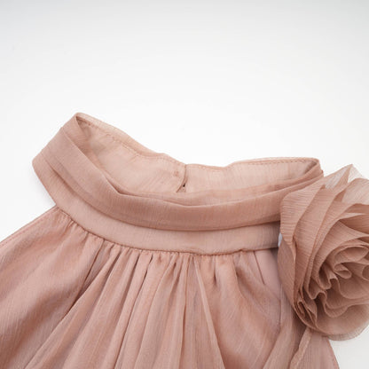 Beatrix pink sleeveless chiffon dress (US Only)