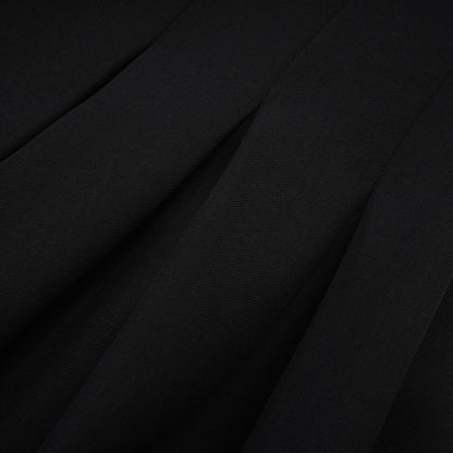 Camellia pleated black mini dress (US Only)