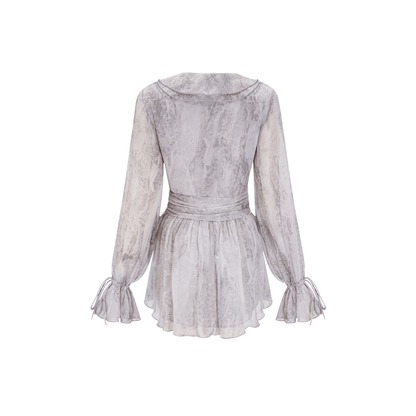 Cherilyn tie-dye floral mini dress (US Only)