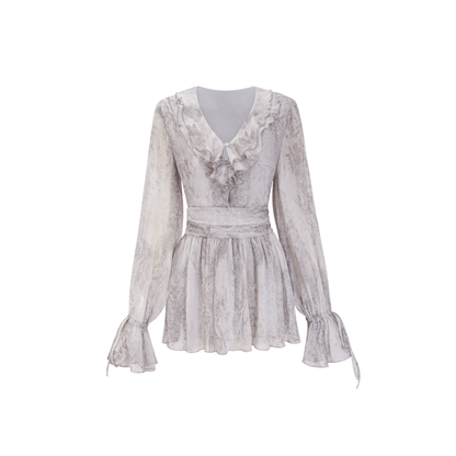 Cherilyn tie-dye floral mini dress (US Only)