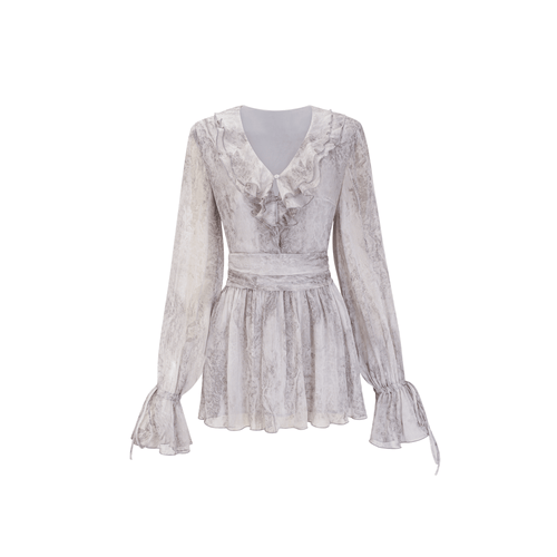 Cherilyn tie-dye floral mini dress (US Only)