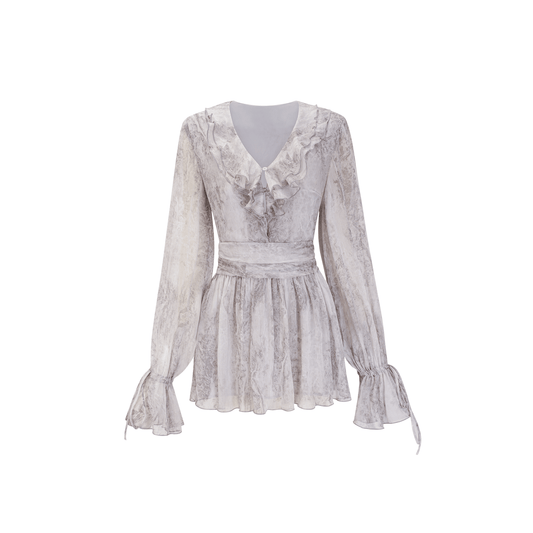 Cherilyn tie-dye floral mini dress (US Only)