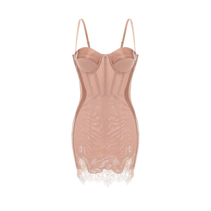 Coline bustier-style mini dress