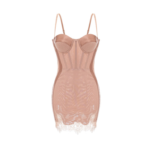 Coline bustier-style mini dress