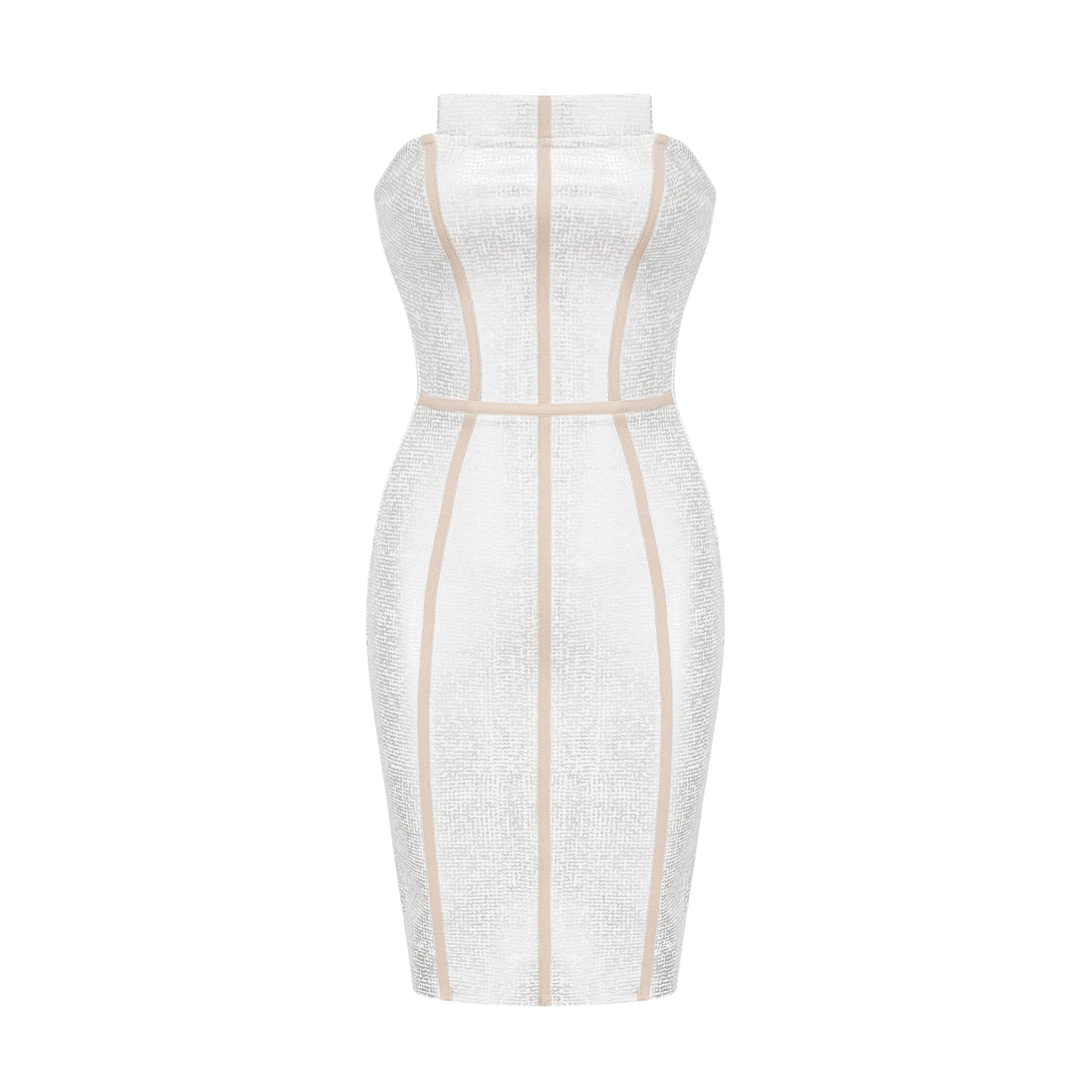 Danica silver bandage mini dress