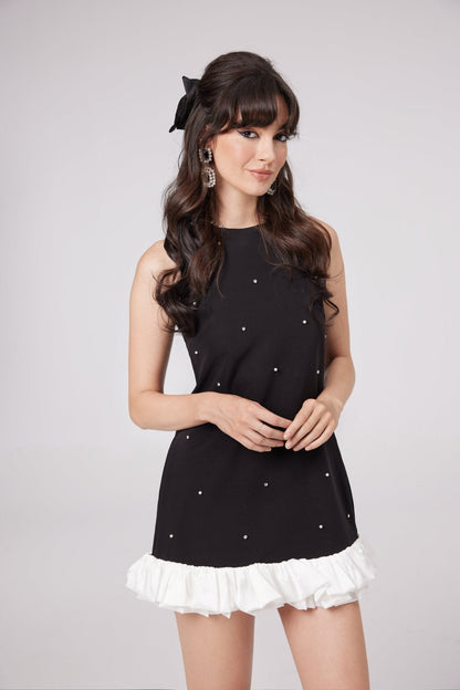 Eléa black embellished mini dress (UK Only)