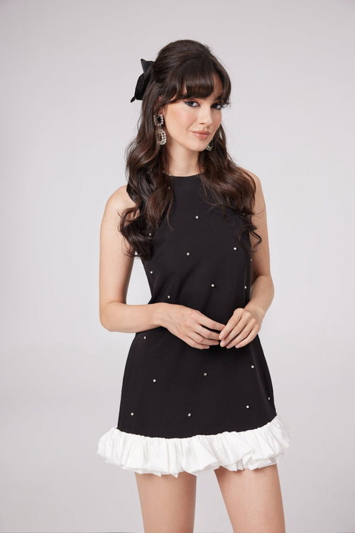 Eléa black embellished mini dress (UK Only)