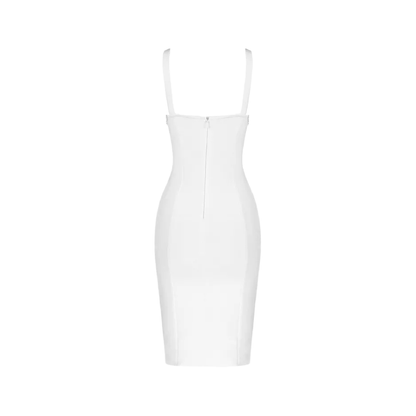 Félice crystal-trim bandage dress