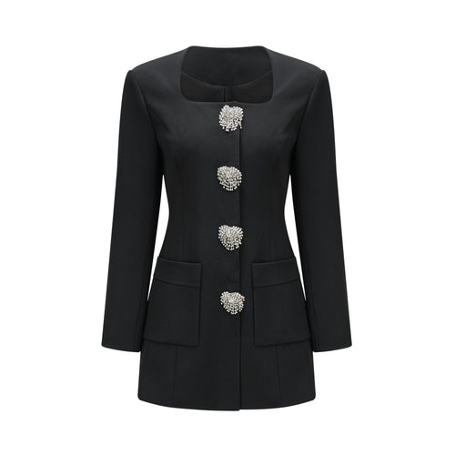 Fionnghuala black crystal mini dress