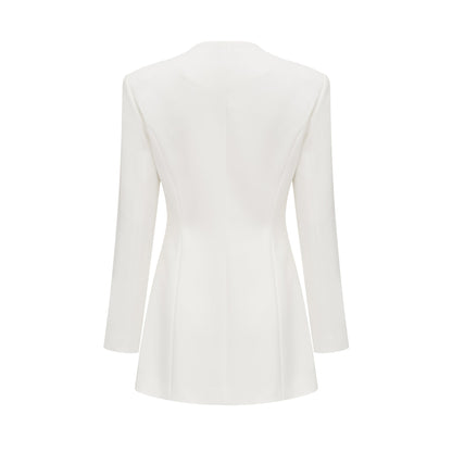 Fionnghuala white crystal mini dress