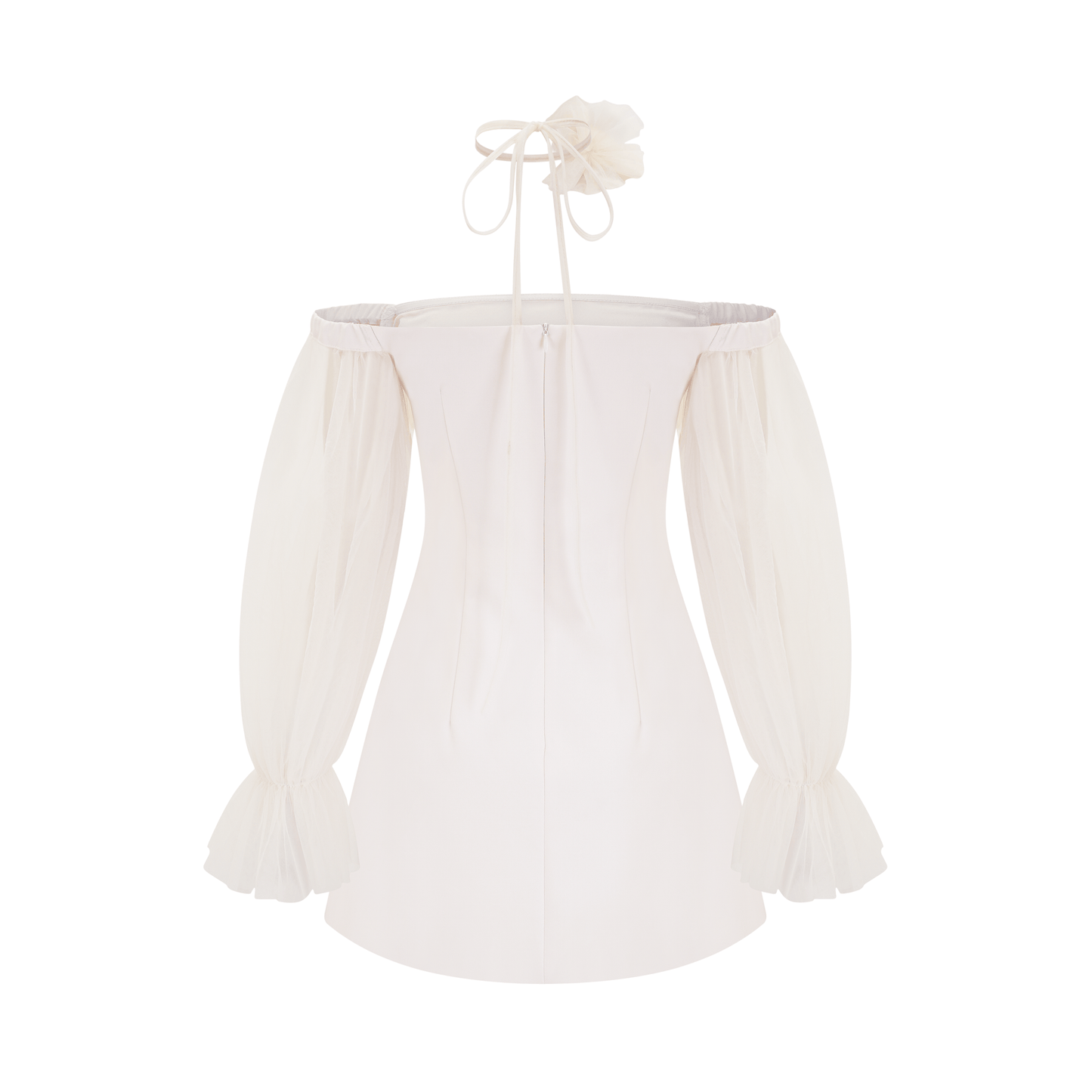 Genoveffa white flower strap mini dress (US Only)