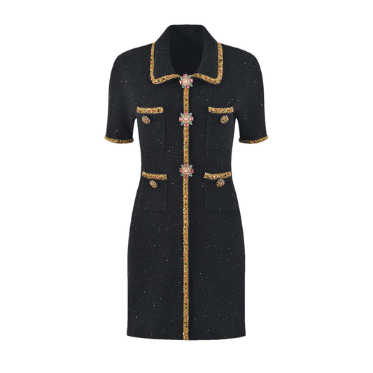 Héloïse sequin knitted dress
