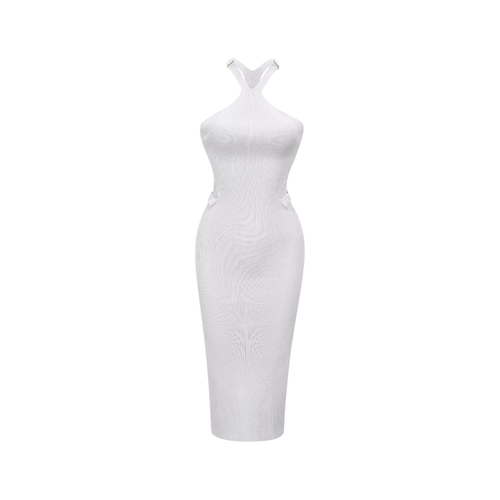 Margeaux halterneck cut-out midi dress