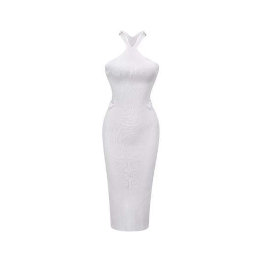 Margeaux halterneck cut-out midi dress