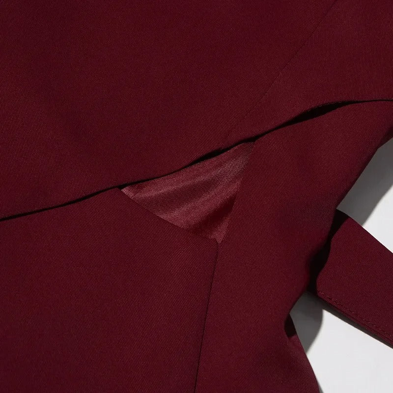 Amelia asymmetric cut-out jacket