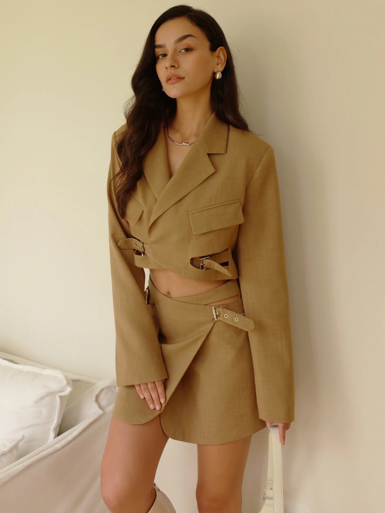 Jayla Mini Skirt - Grey