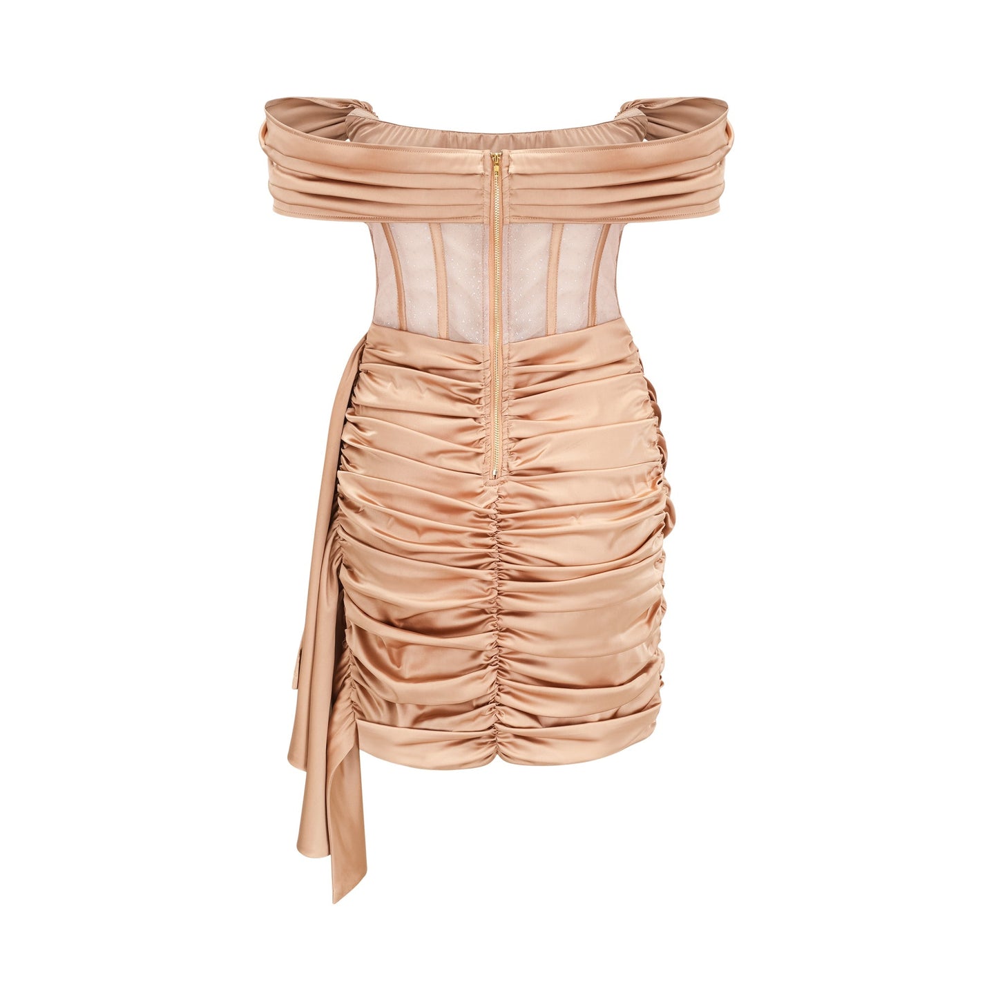 Iseldra pleated off-shoulder mini dress (US Only)
