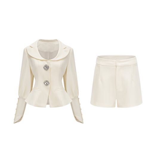 Iselin jacket & shorts matching set