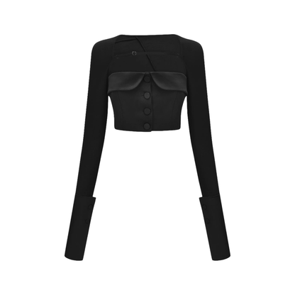 Luciela spaghetti-detail crop top & skirt matching set (US Only)