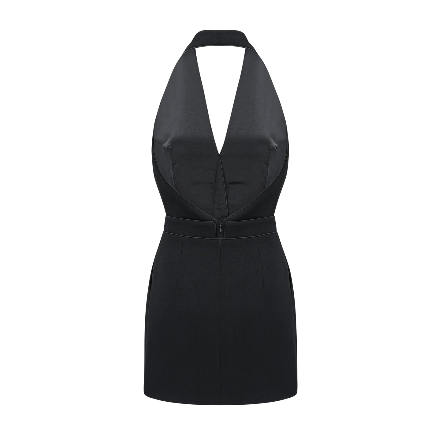 Jaques halterneck black mini dress (US Only)