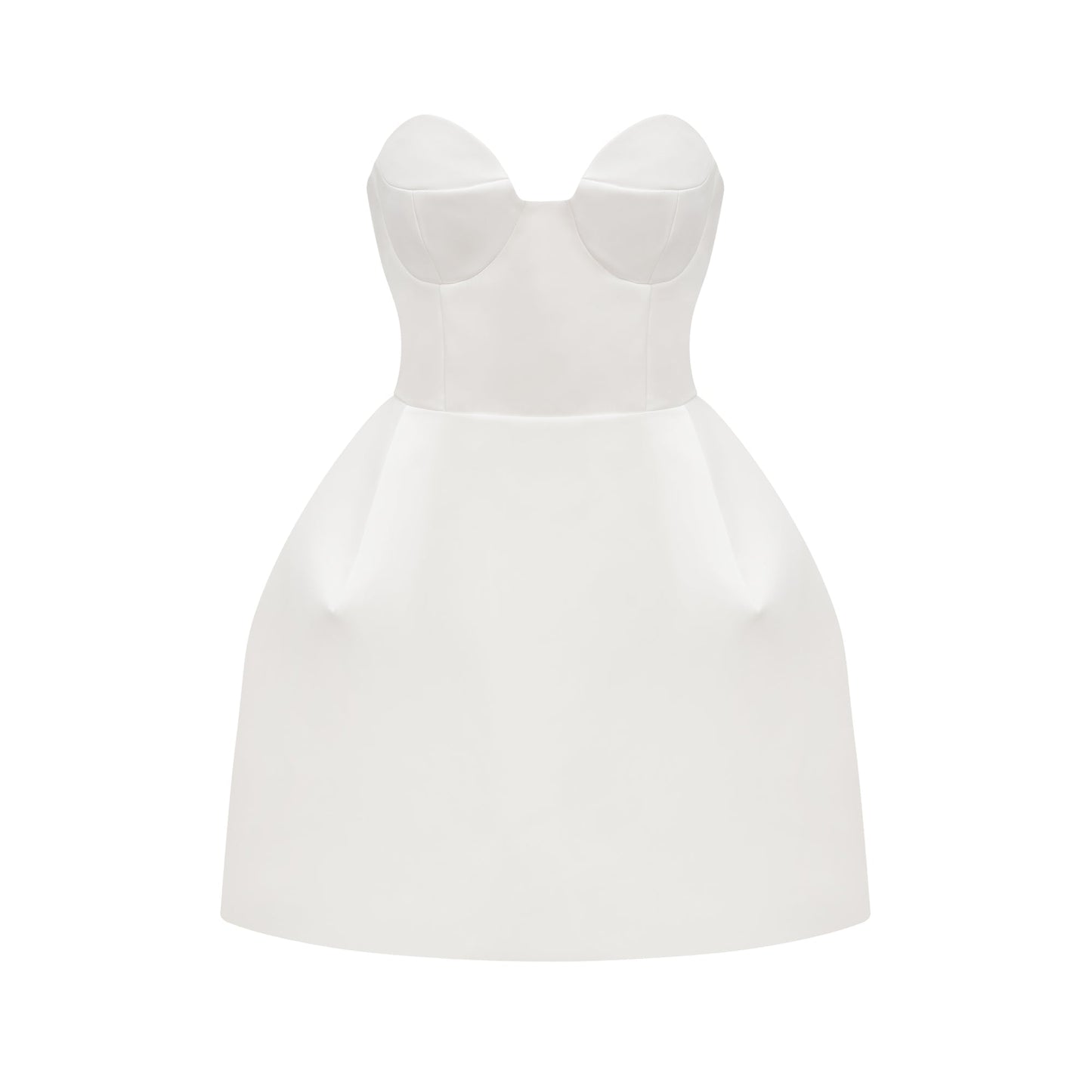 Laure white bustier off-shoulder mini dress (US Only)