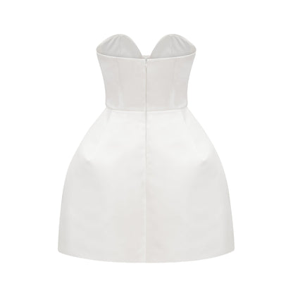 Laure white bustier off-shoulder mini dress (US Only)