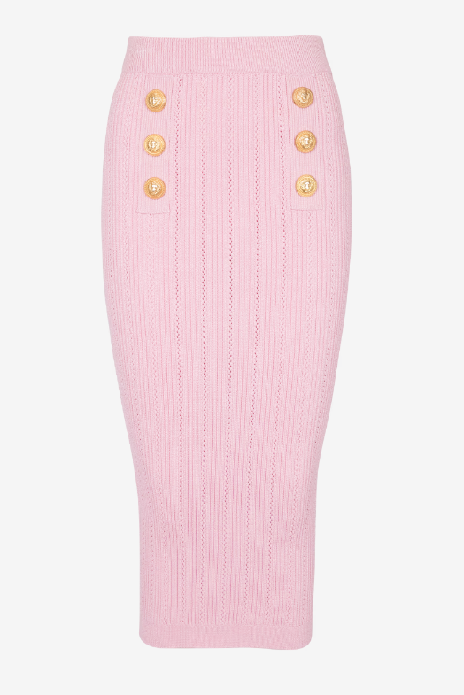 lynn One Shoulder Knit Set - Pink