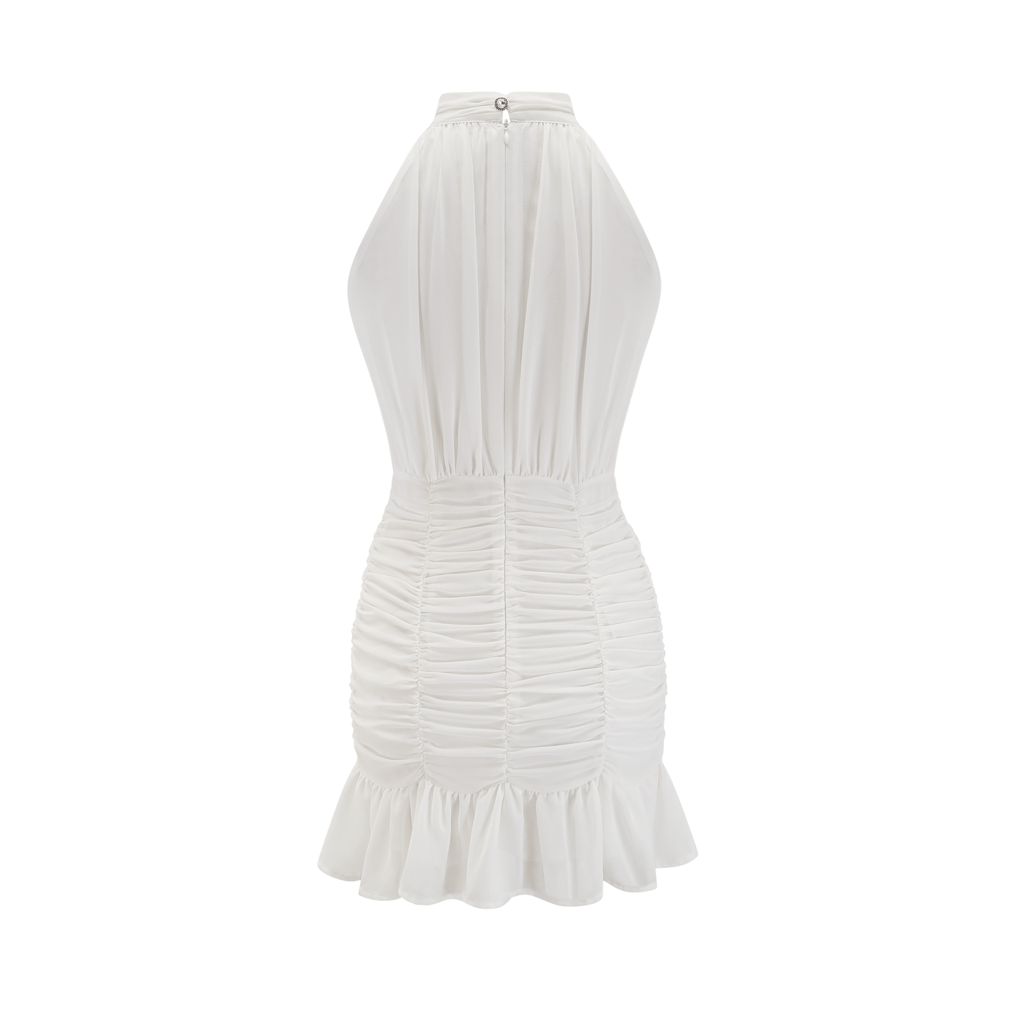Marigold white halter floral hem dress (US Only)