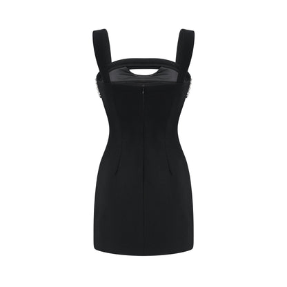 Mathilde black mini dress