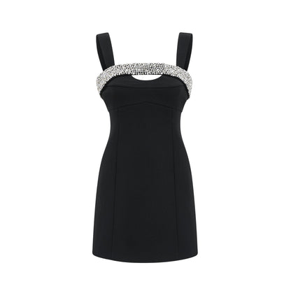 Mathilde black mini dress