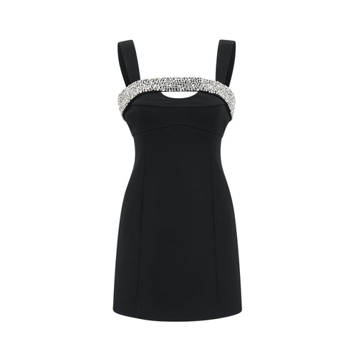 Mathilde black mini dress