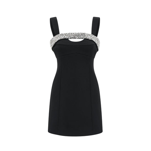 Mathilde black mini dress