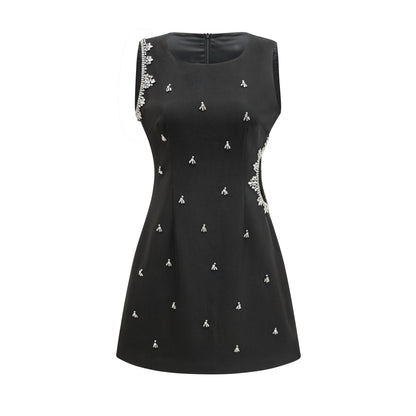 Médée black cut-out dress