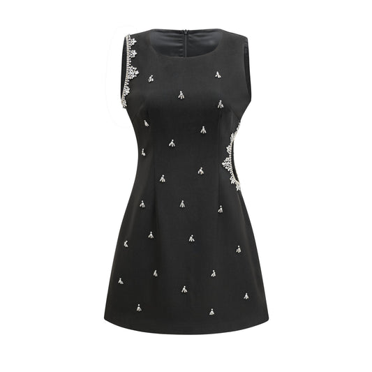 Médée black cut-out dress