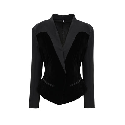 Mireille black panelled jacket