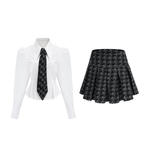 Mireille shirt & skirt matching set (US Only)