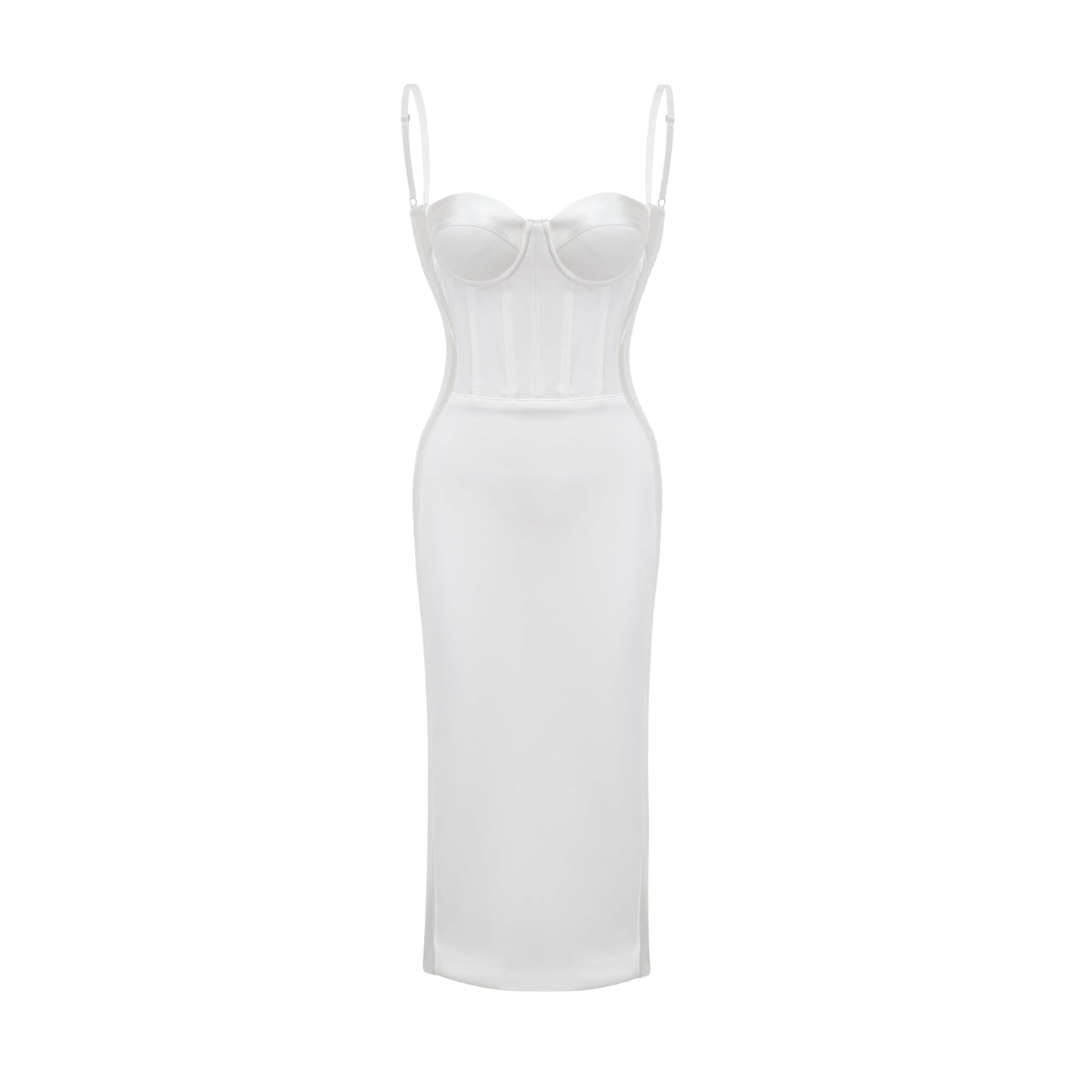 Muriel green bustier midi dress (US Only)