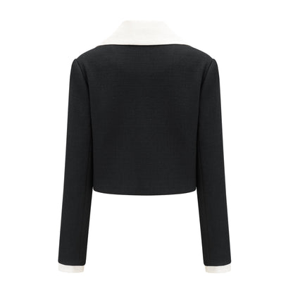 Odile black jacket & skirt matching set