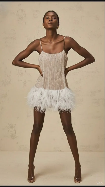 Aella Lace Backless Mini Dress