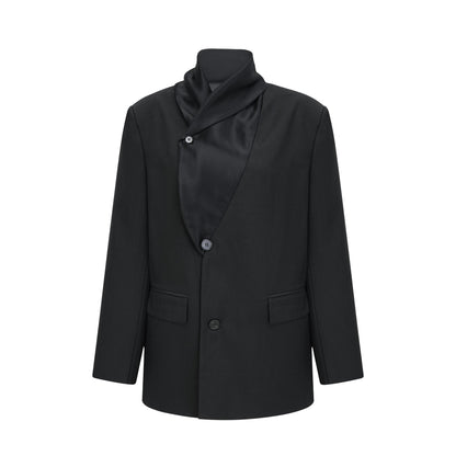 Rosalie shawl-lapel single-breasted blazer