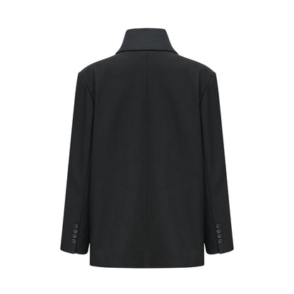 Rosalie shawl-lapel single-breasted blazer