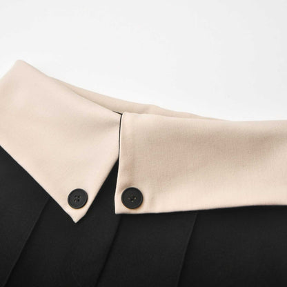 Naomi inside-out contrast-color trousers
