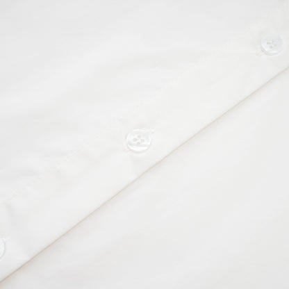 Solène white pointed-collar shirt