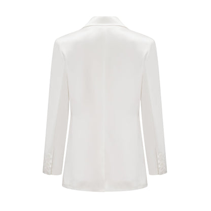 Sylvie white double-breasted blazer